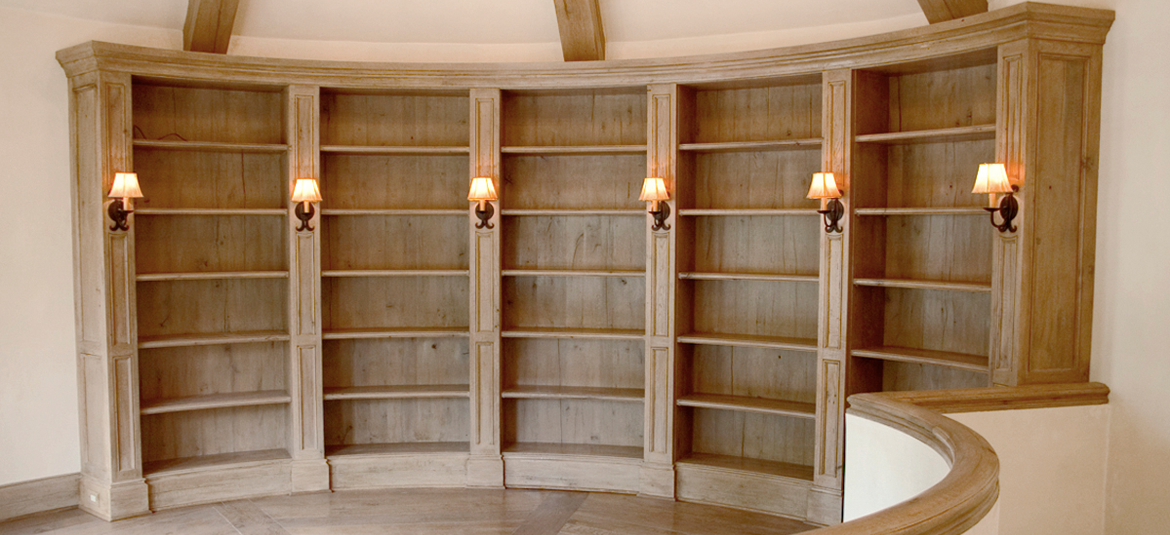 Bookcase with secret passage